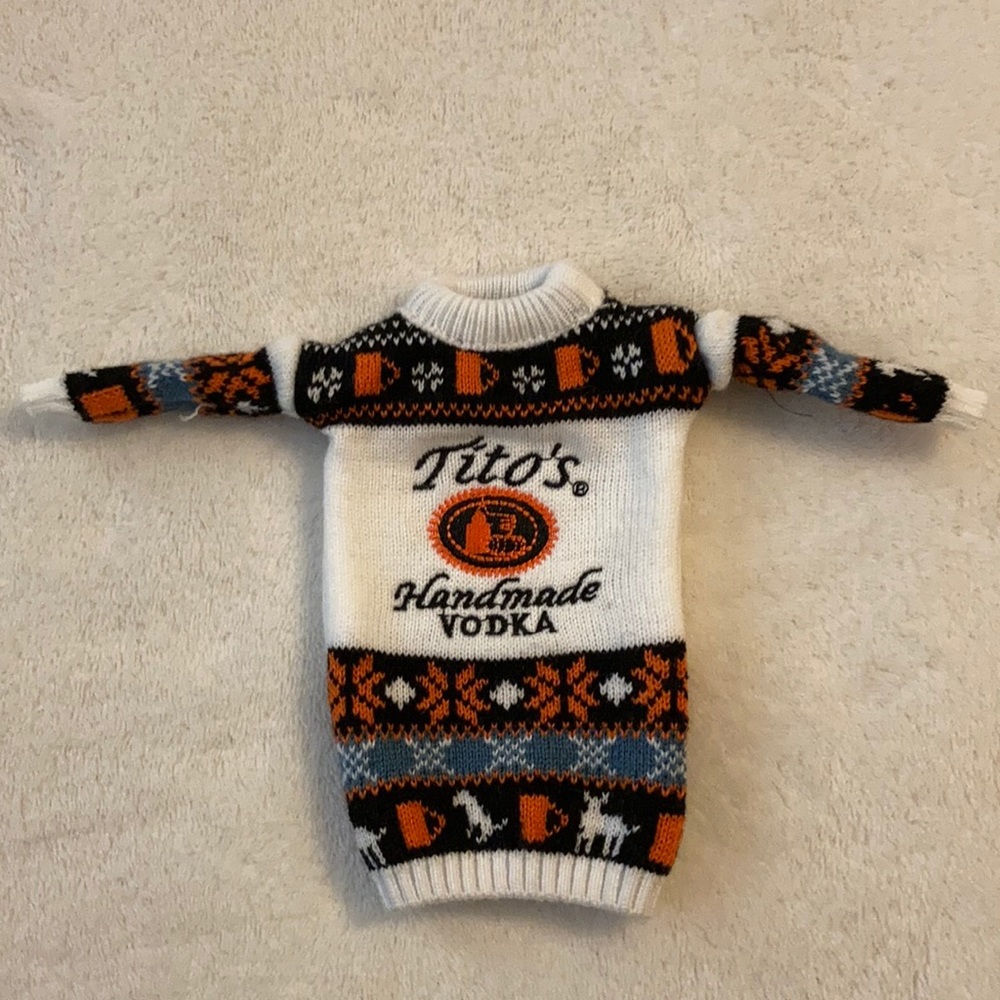 Tito’s vodka bottle sweaters